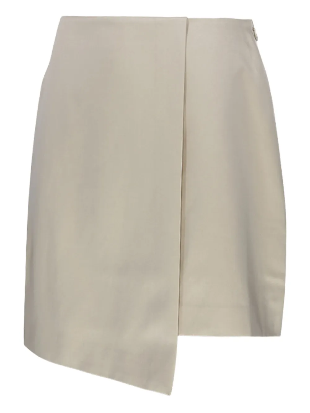 Shop By Malene Birger Raye Asymmetric Mini Skirt In Neutrals
