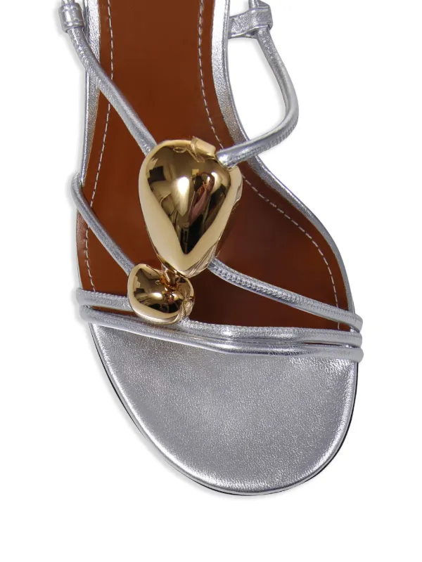送料込/関税込■ZIMMERMANN■Gleam 65 装飾レザーサンダル Gleam Sandal 65 Black Online | Zimmermann