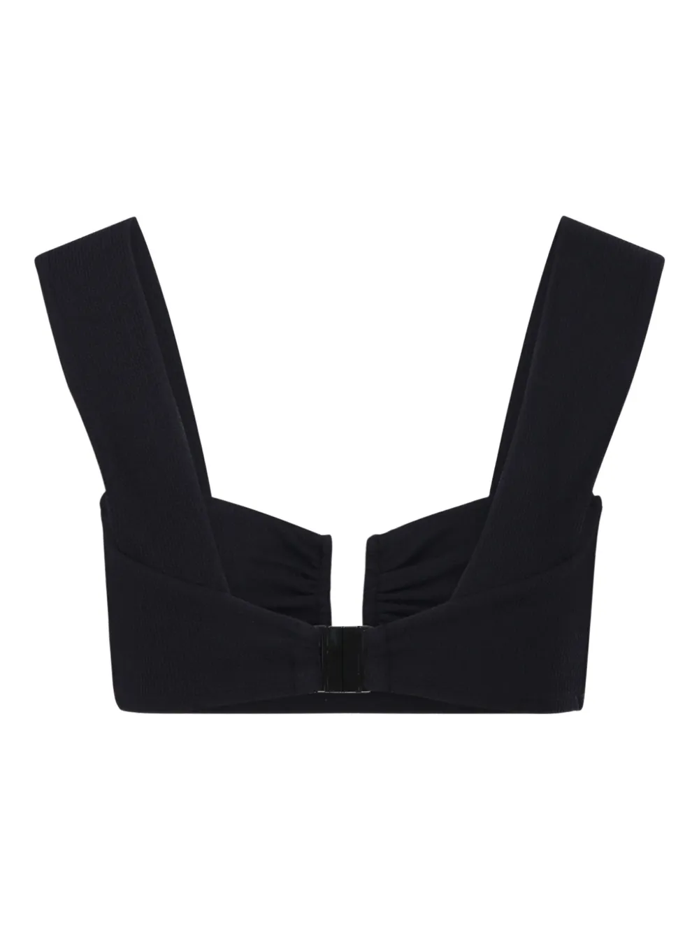 By Malene Birger Belira bikinitop met ruches Zwart