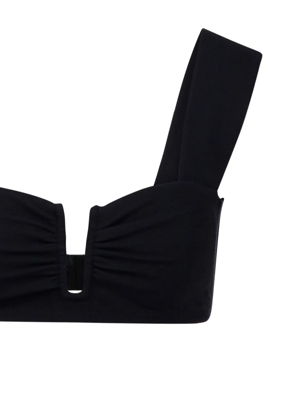By Malene Birger Belira bikinitop met ruches Zwart