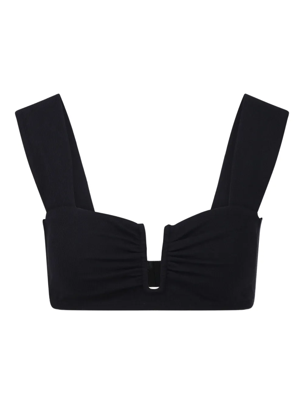 By Malene Birger Belira bikinitop met ruches Zwart