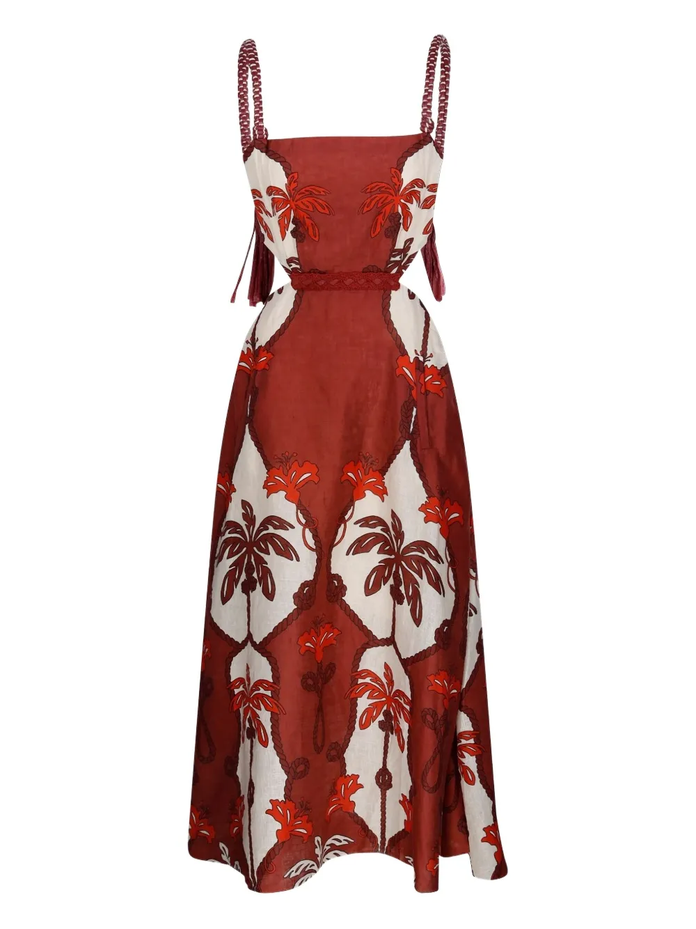 Johanna Ortiz Maxikleid mit Print | Rot | Image 1