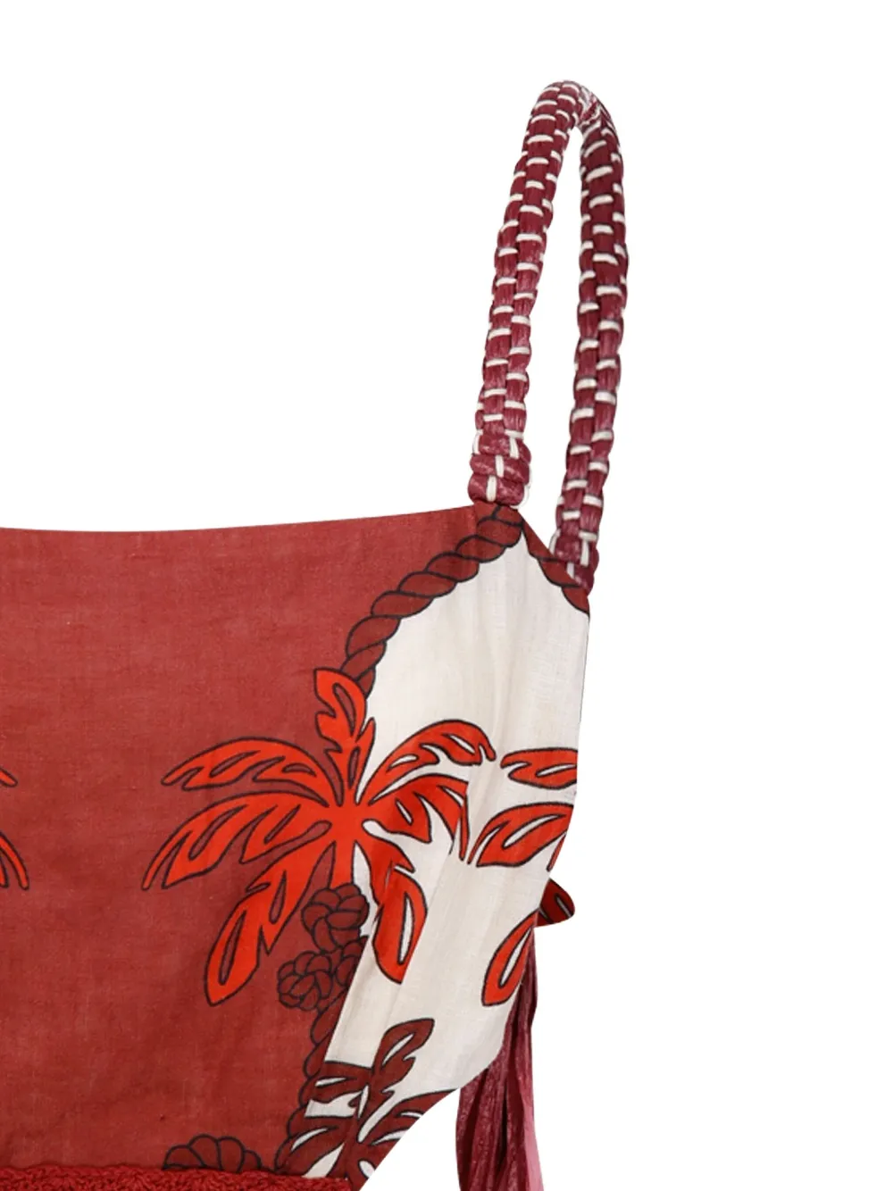 Johanna Ortiz Maxi-jurk met print Rood