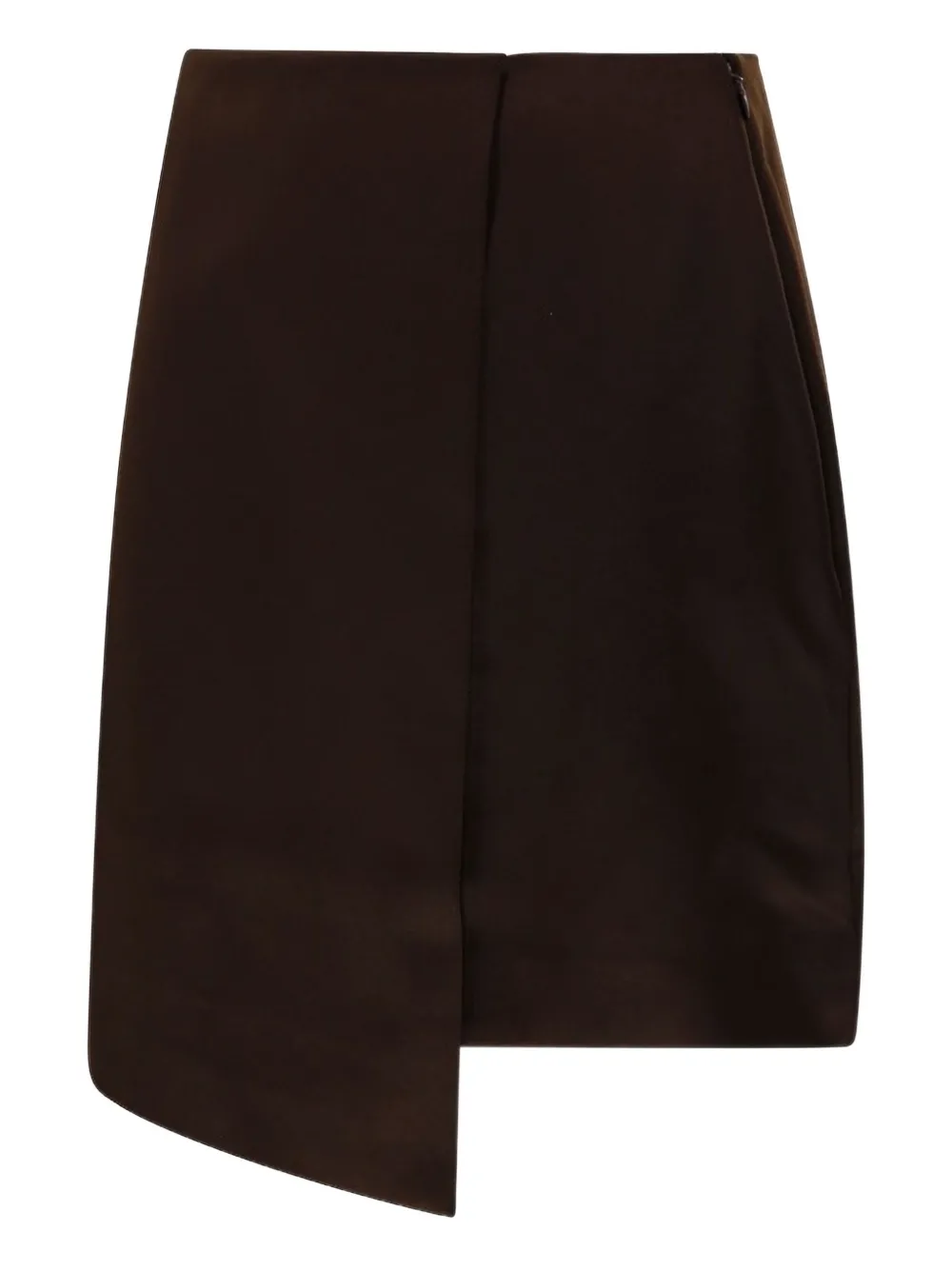 By Malene Birger Raye satijnen asymmetrische mini-rok Bruin