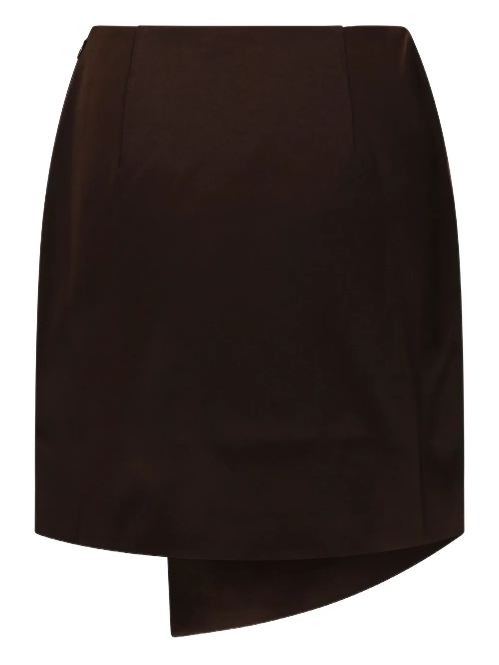 By Malene Birger Raye satijnen asymmetrische mini-rok Bruin