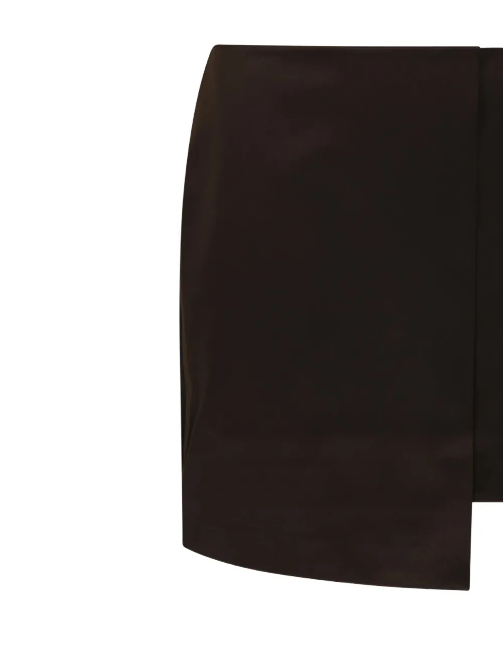 By Malene Birger Raye satijnen asymmetrische mini-rok Bruin