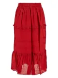 ISABEL MARANT Diya midi skirt - Red