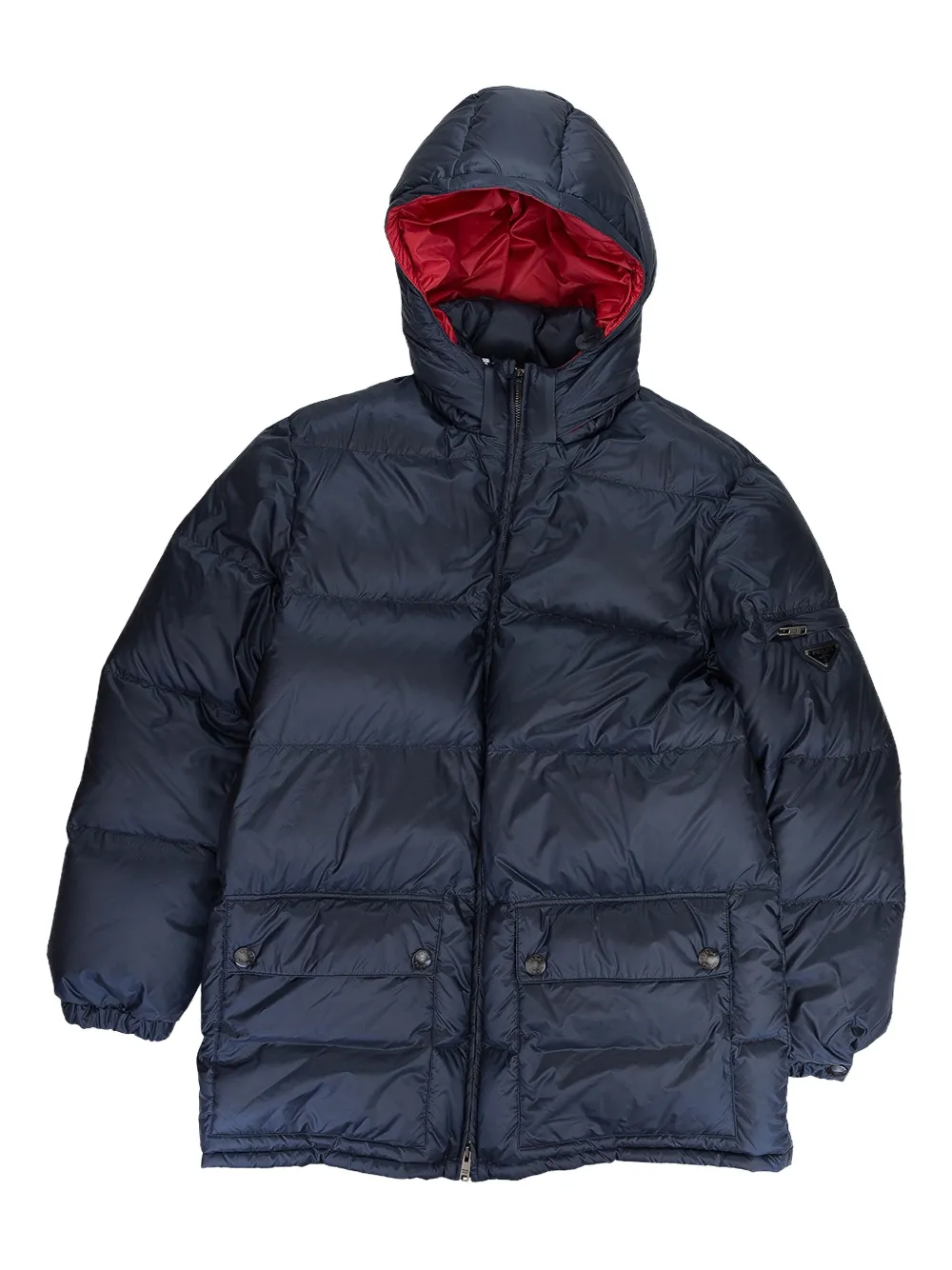 Shop Prada Triangle-logo Coat