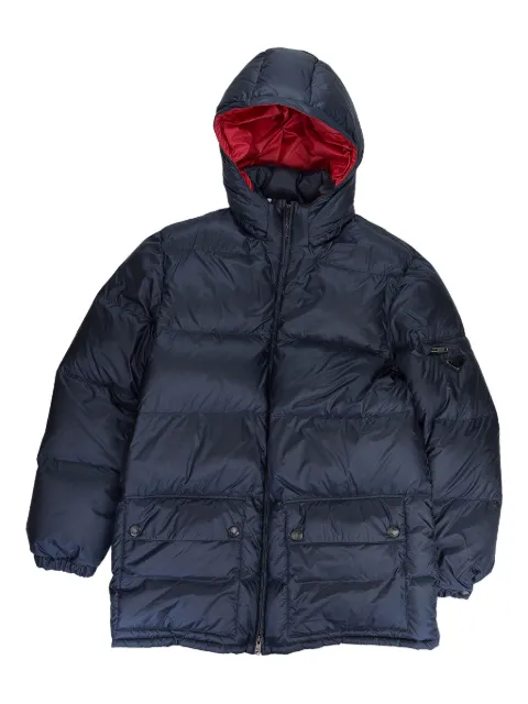 Prada triangle-logo coat