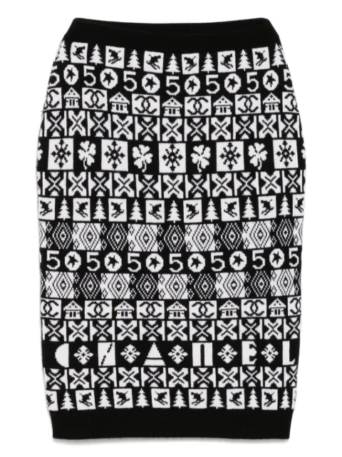 CHANEL Pre-Owned 2019 knitted skirt