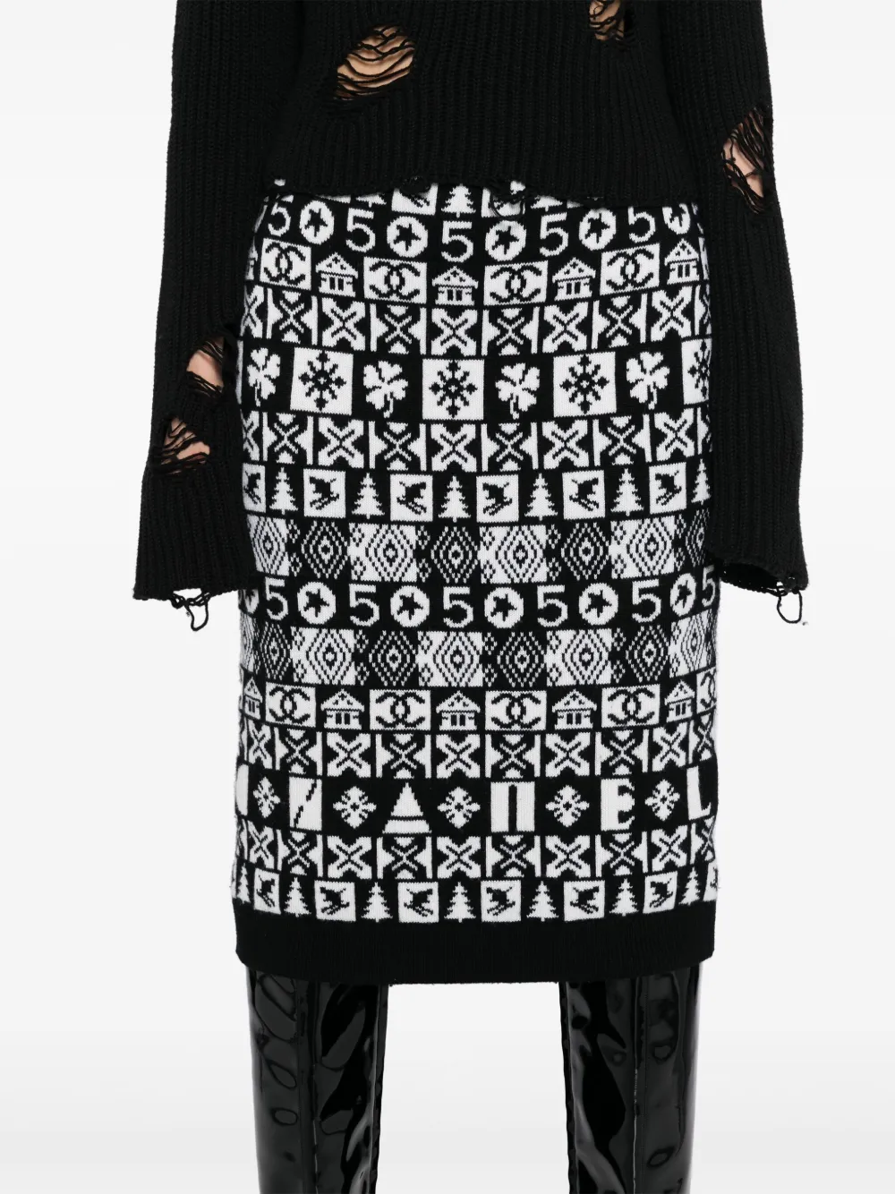 Pre-owned Chanel 2019 Knitted Skirt