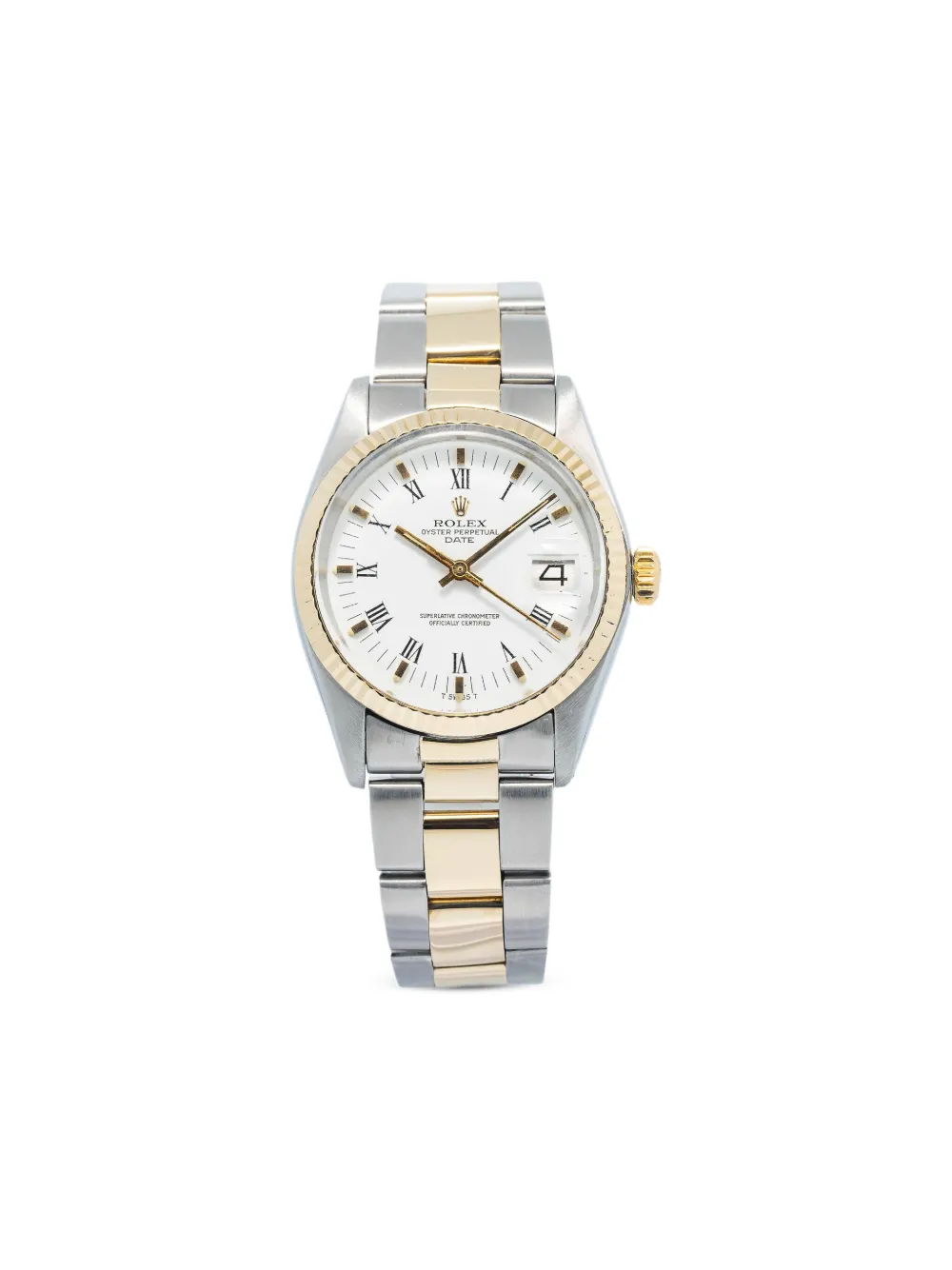 Rolex reloj Date de 34mm de archivo | blanco | Image 1