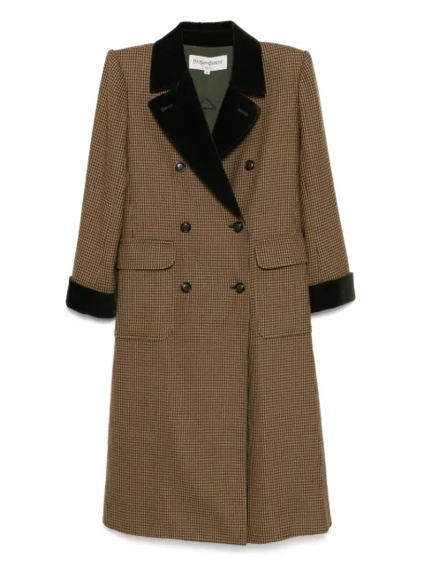 Saint Laurent Pre-Owned abrigo con doble botonadura 1990-2000