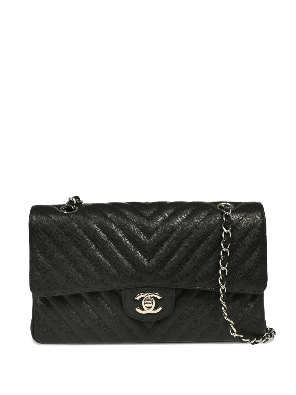 CHANEL Pre-Owned 2017 medium Classic Double Flap shoulder bag | Black | Image 1