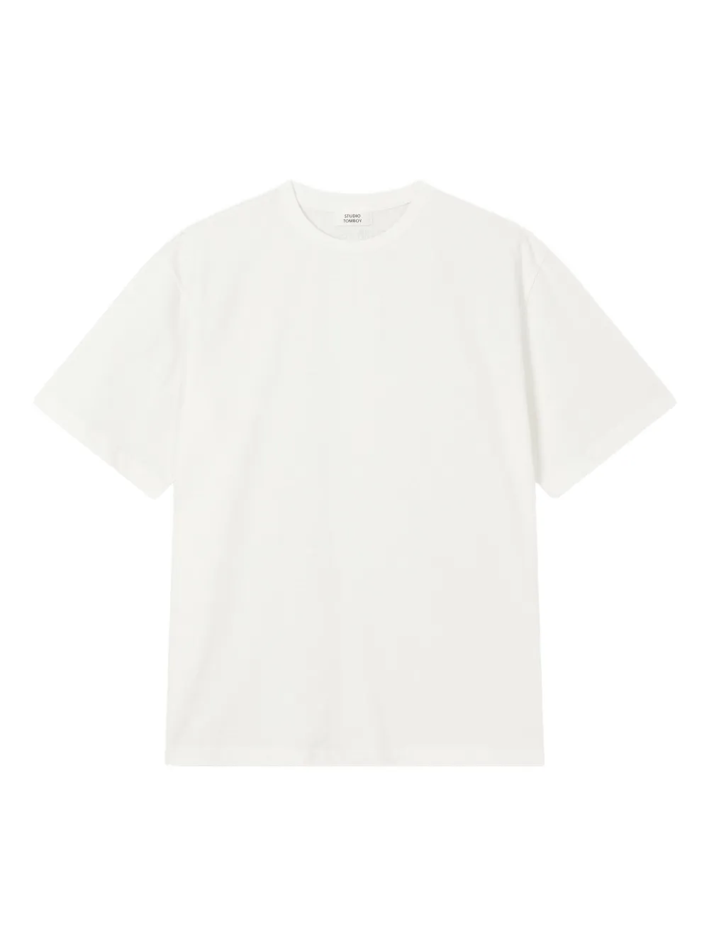 STUDIO TOMBOY playera oversize con cuello redondo | blanco | Image 1
