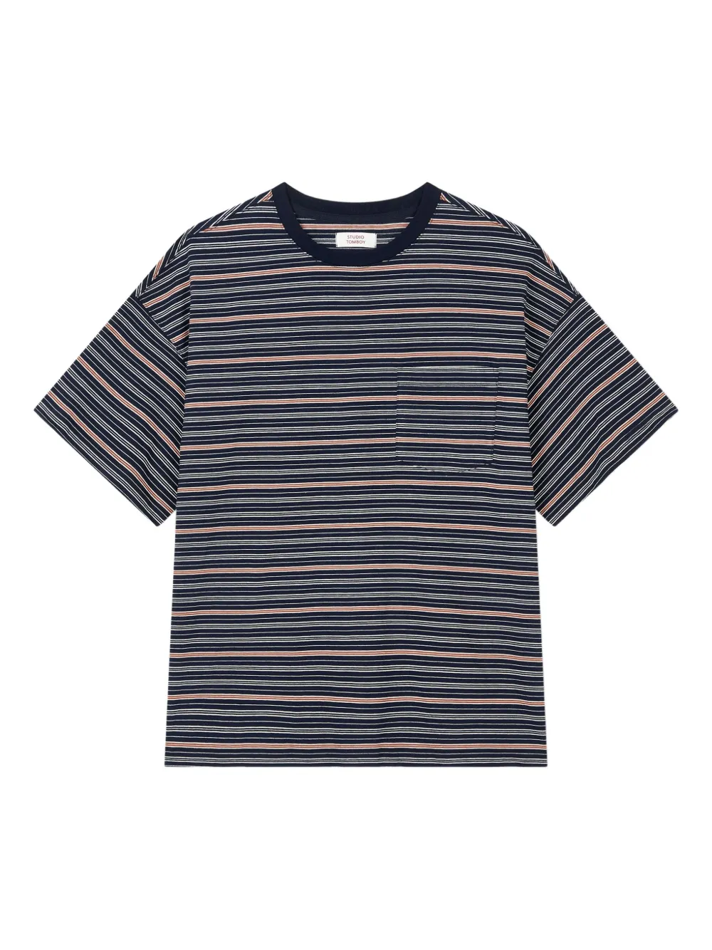 striped pocket T-shirt