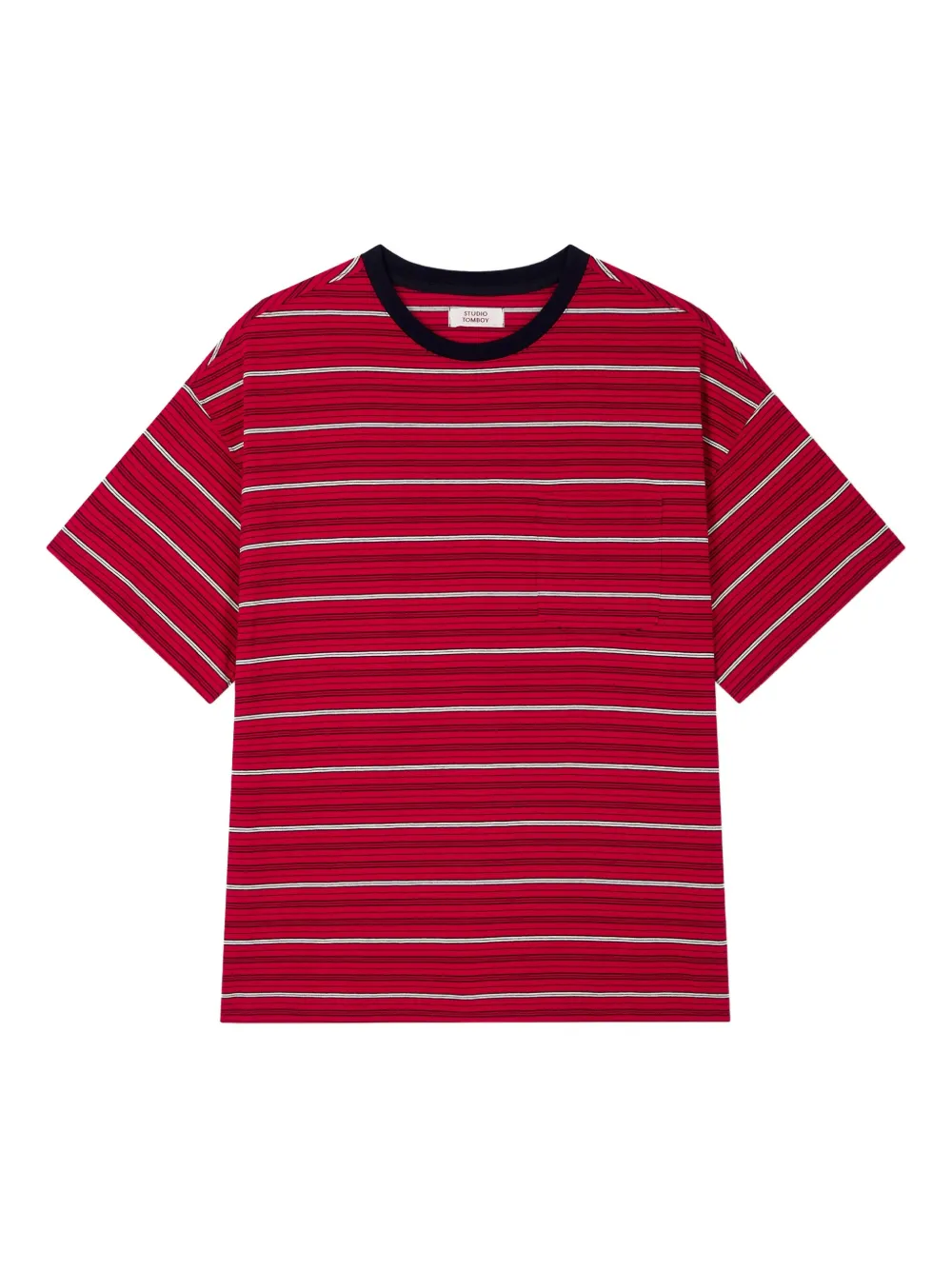 STUDIO TOM Gestreept T-shirt met korte mouwen Rood