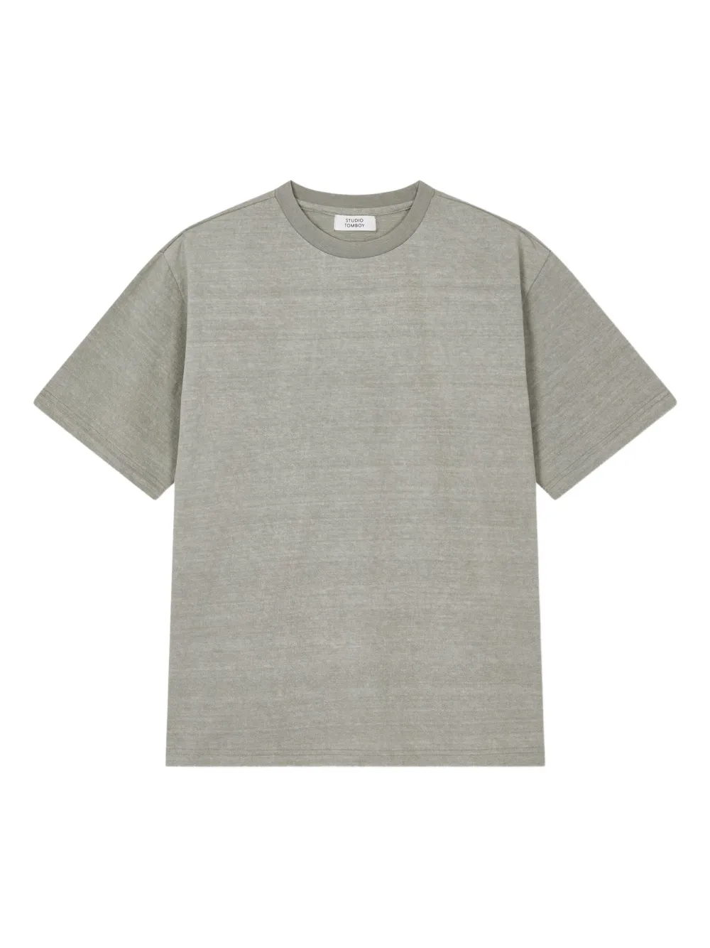 STUDIO TOMBOY playera texturizado con cuello redondo | gris | Image 1