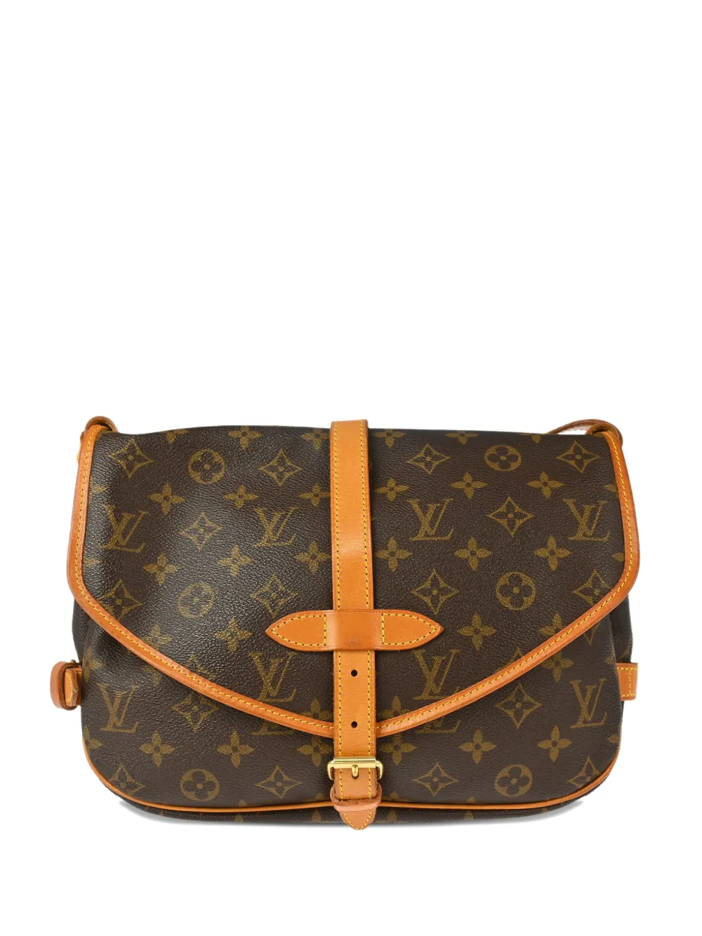 Louis Vuitton Pre-Owned 1993 ソミュール 30 ショルダーバッグ - ブラウン Louis Vuitton Pre-Owned 1993 ソミュール 30 ショルダーバッグ - ブラウン