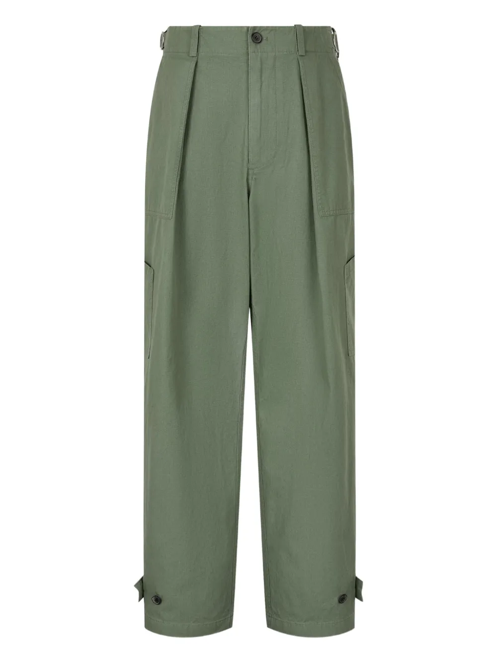 pleat-detailed cargo trousers