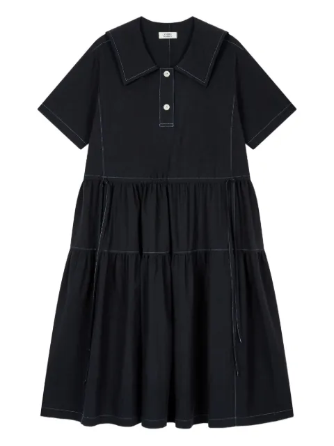 STUDIO TOMBOY collared tiered dress