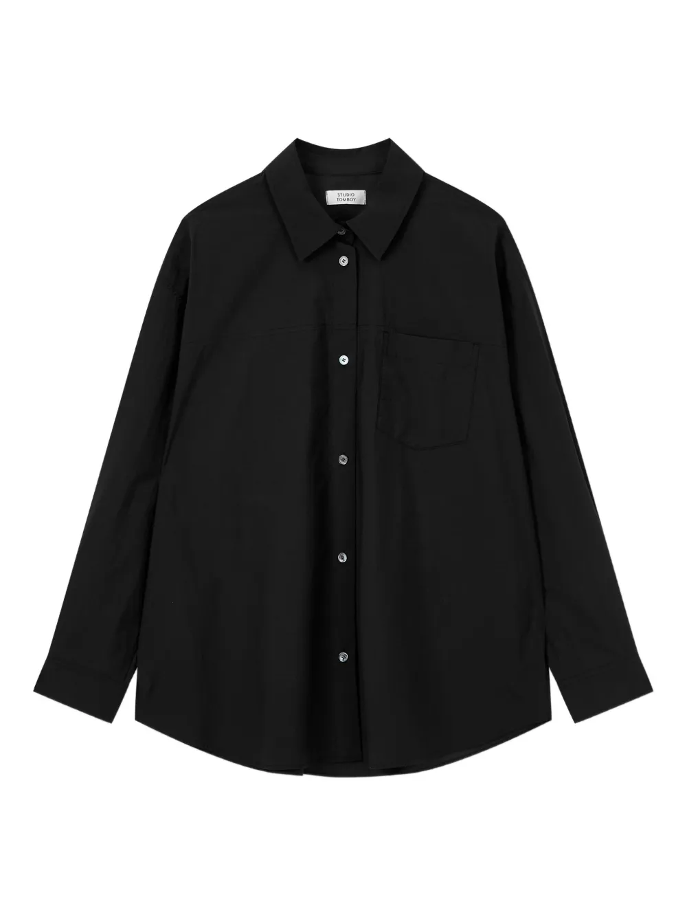 STUDIO TOMBOY camisa con botones | negro | Image 1