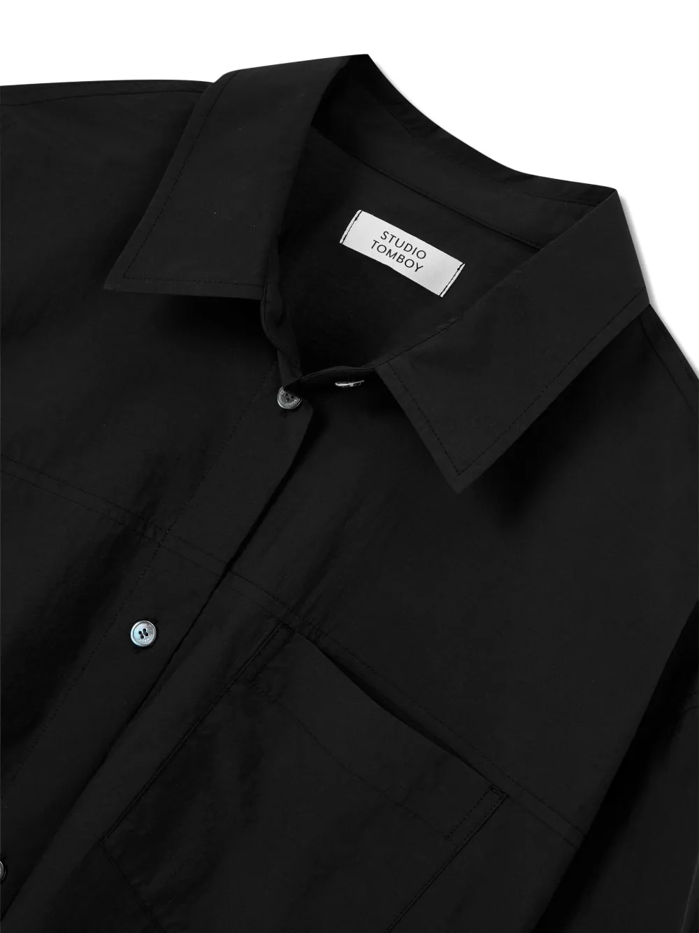 Studio Tomboy Button-up Shirt In Black