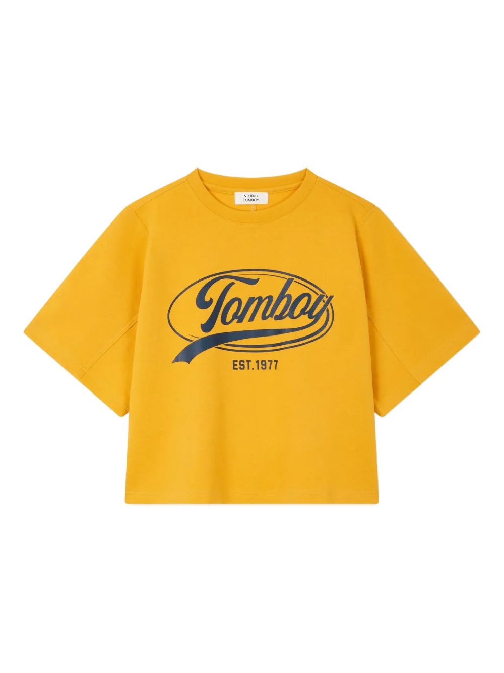 STUDIO TOMBOY T-shirt met logoprint Oranje