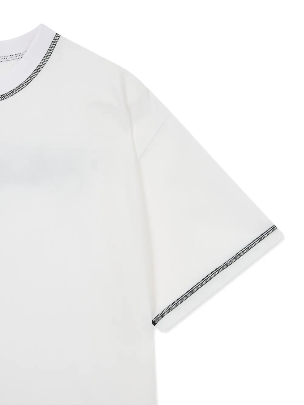 STUDIO TOMBOY T-shirt met contrasterende afwerking Wit