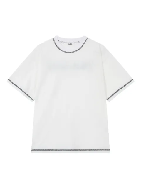 STUDIO TOMBOY contrasting-trim T-shirt