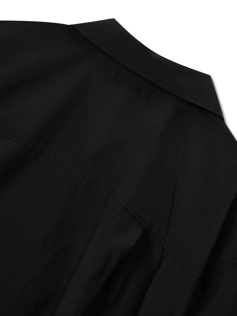 STUDIO TOMBOY Blouse met kraag en korte mouwen Zwart