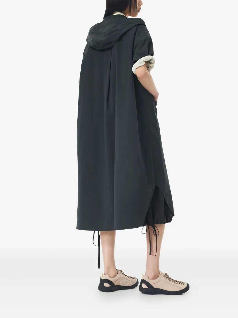 STUDIO TOMBOY hooded button-up coat Grijs