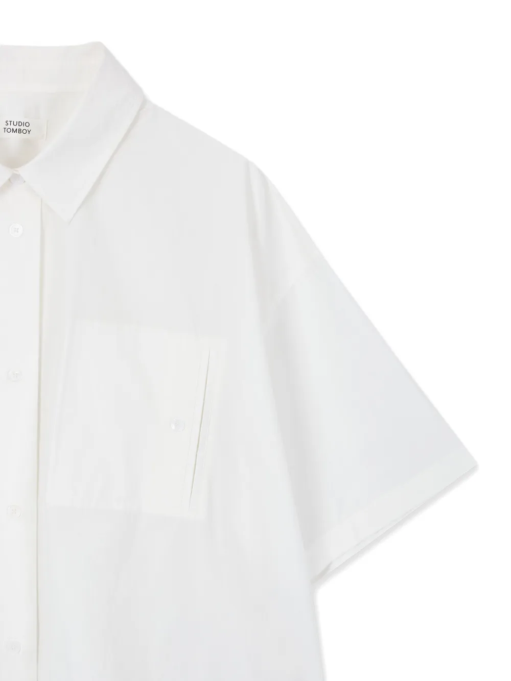 STUDIO TOMBOY Cropped blouse Wit