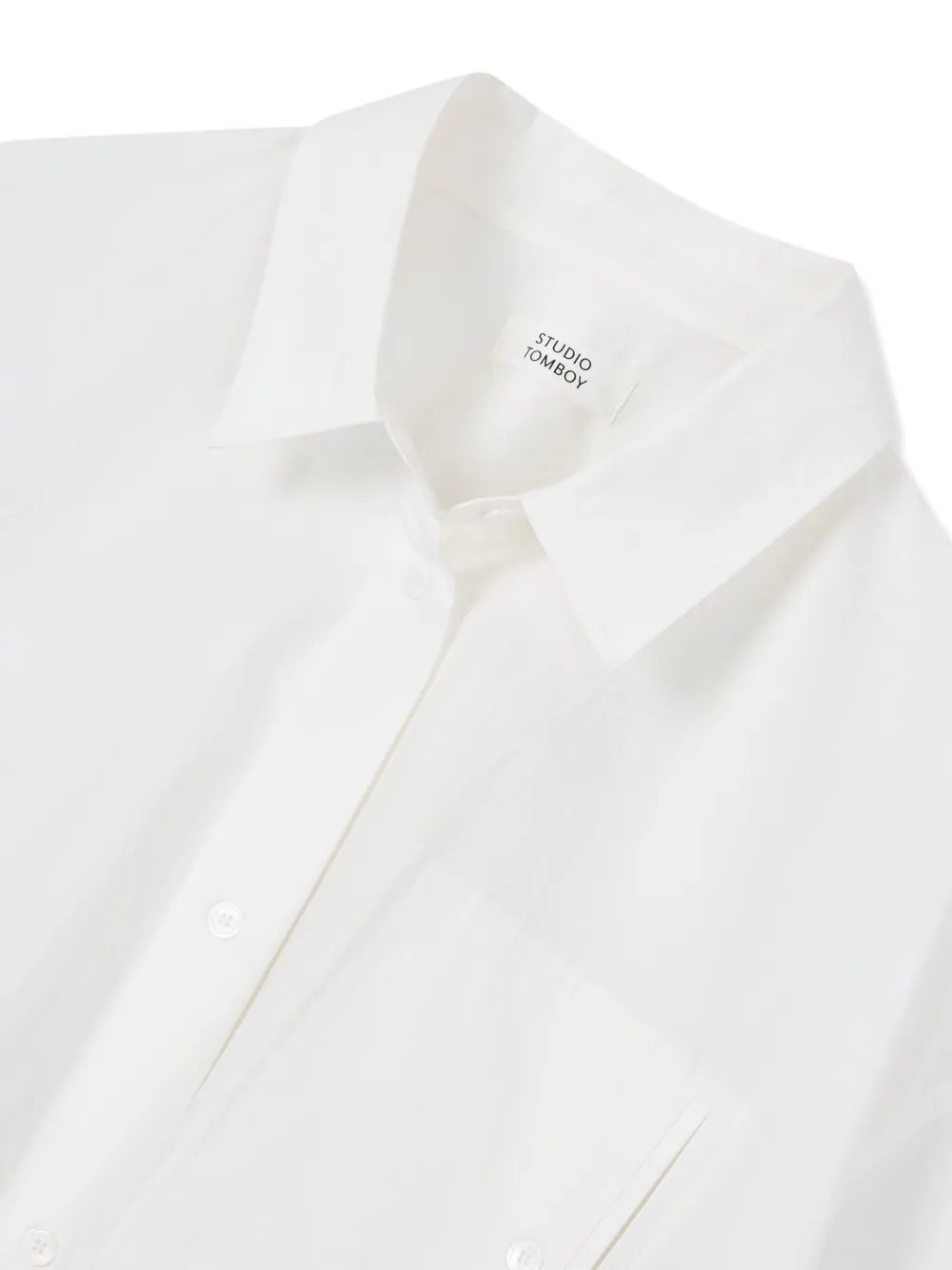STUDIO TOMBOY Cropped blouse Wit