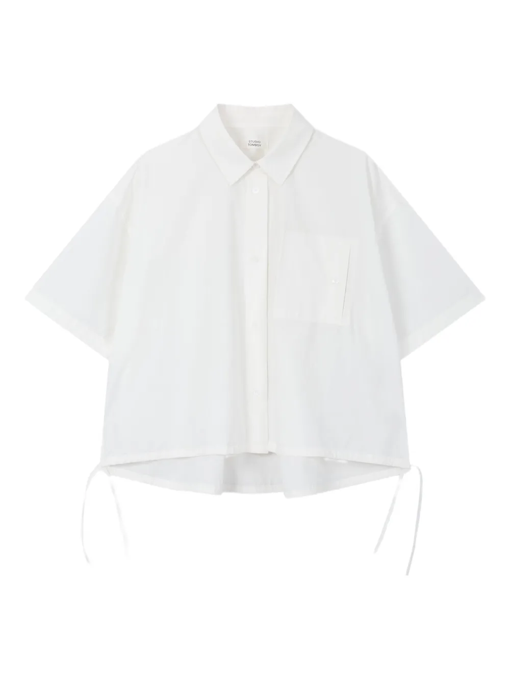STUDIO TOMBOY Cropped blouse Wit