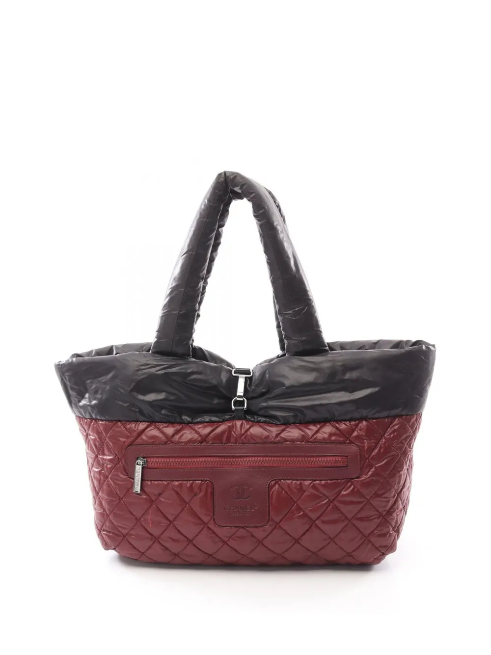 Pre-owned Chanel 2009-2010 Medium Coco Cocoon Reversible Tote Bag In Red