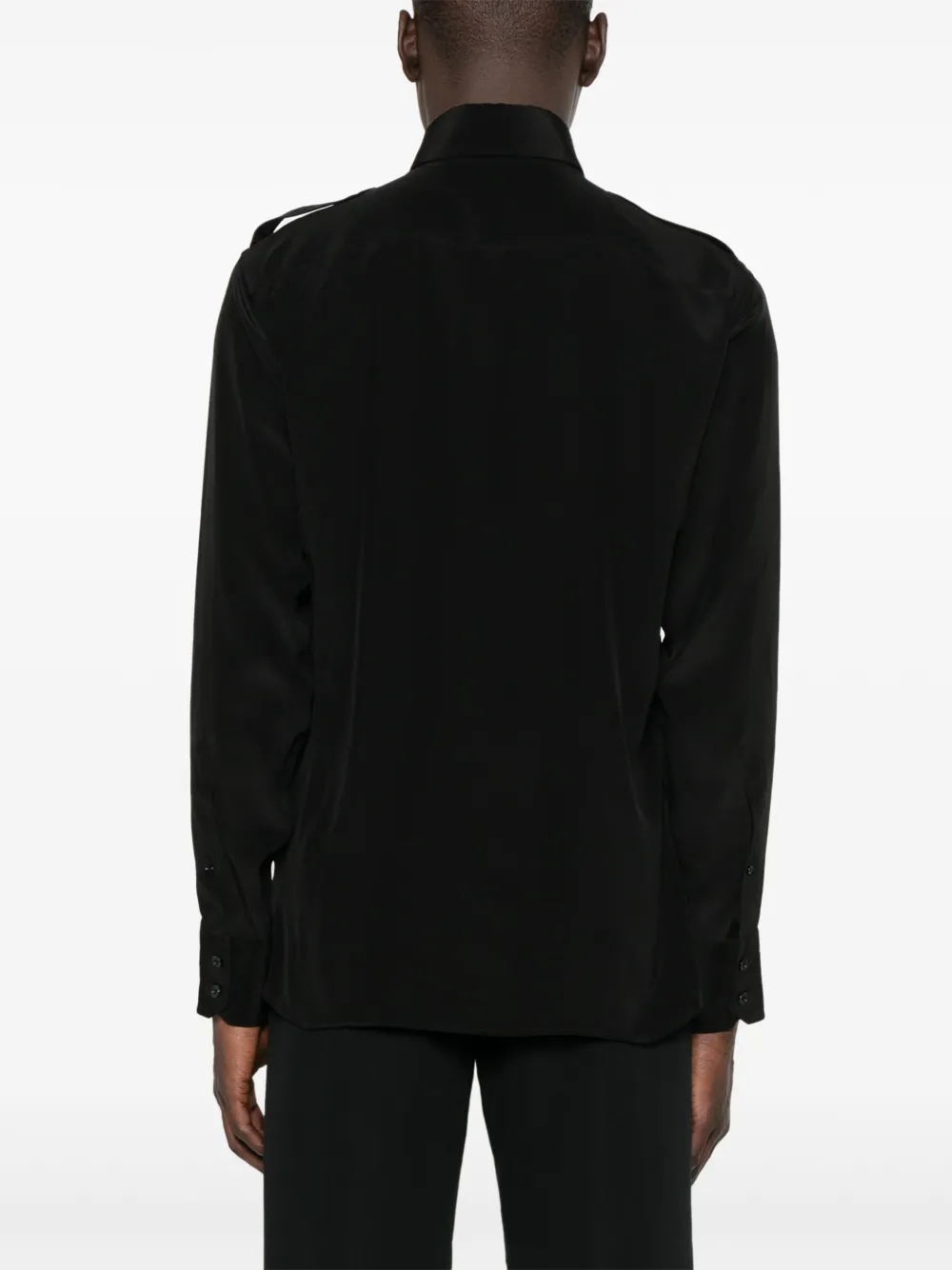 TOM FORD Crêpe overhemd Zwart