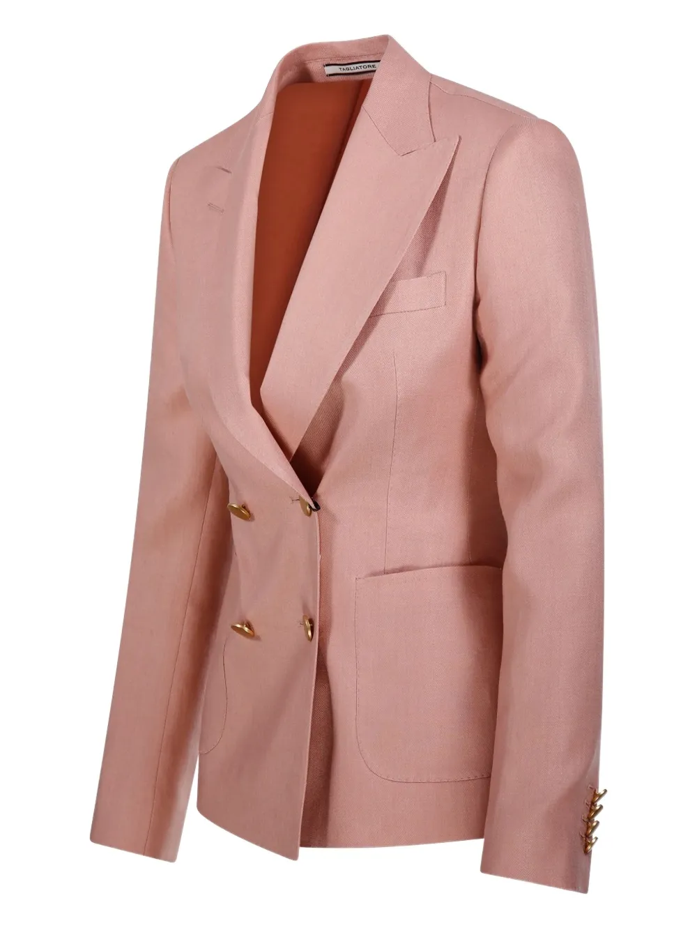 Tagliatore Linnen blazer Roze