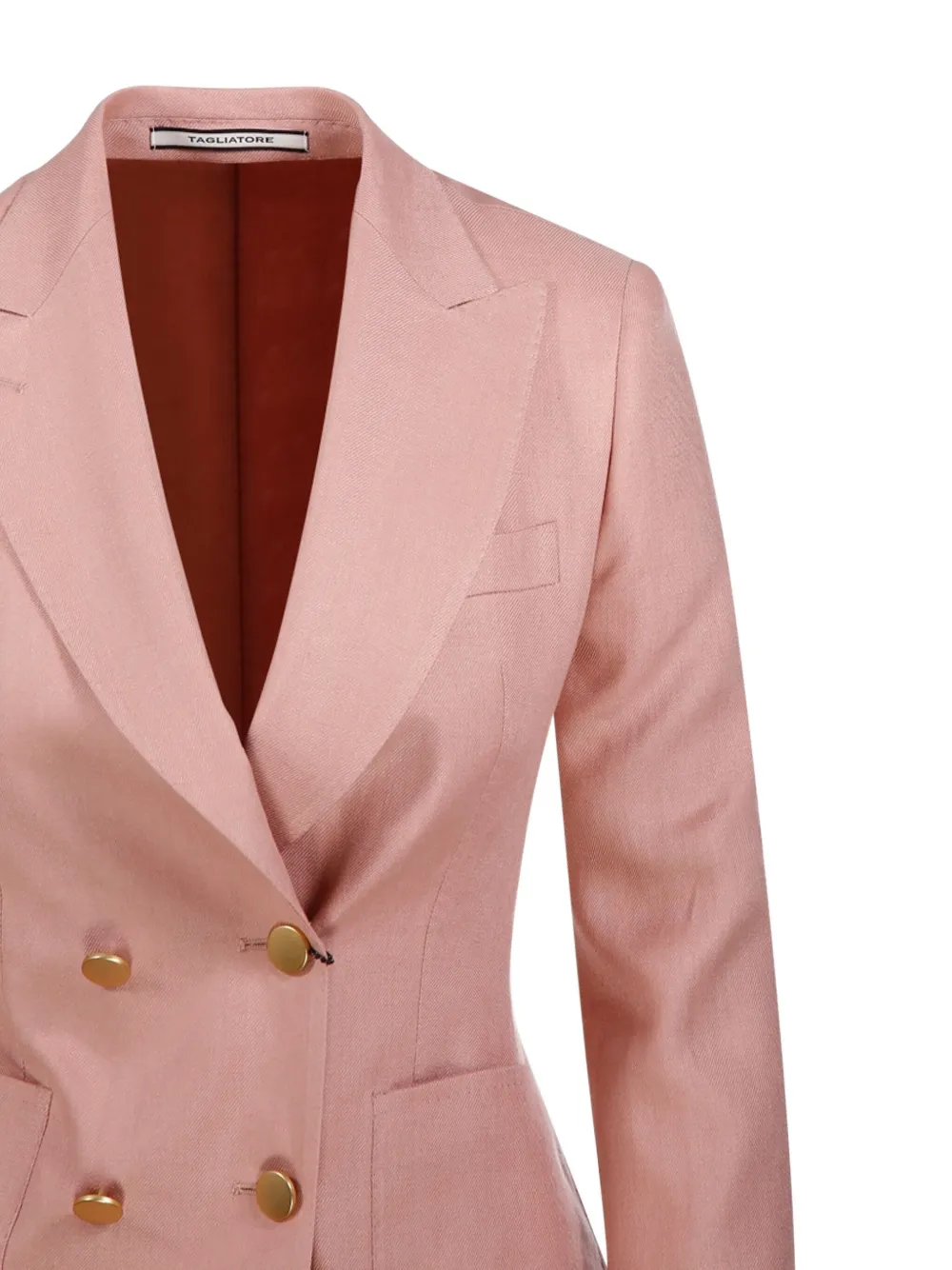 Tagliatore Linnen blazer Roze