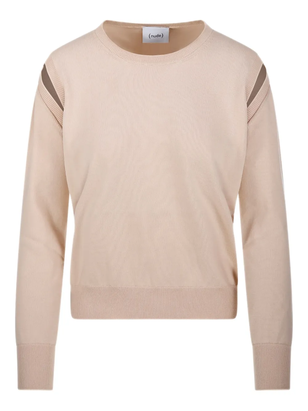 striped-detail sweater