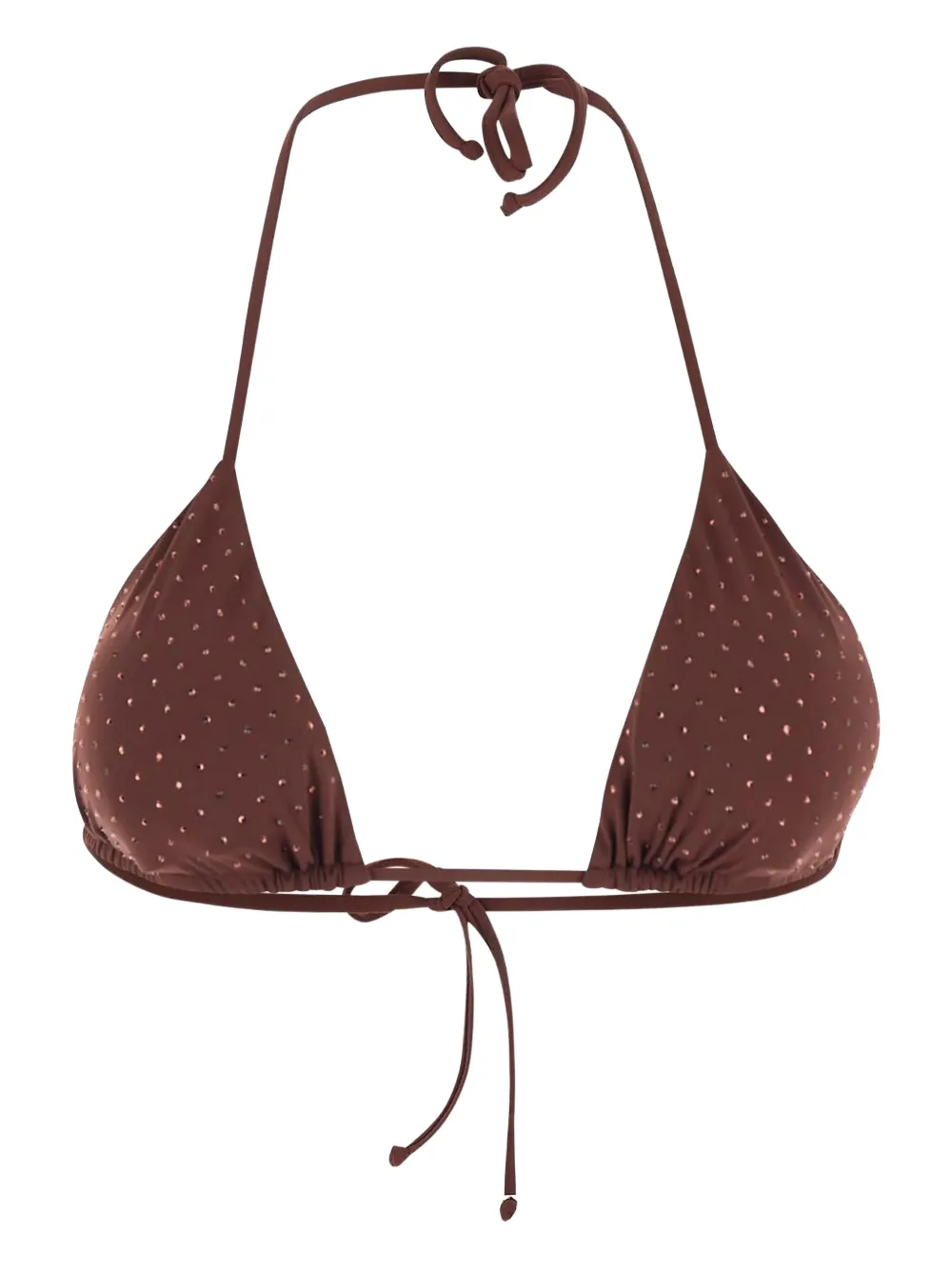Fisico top de bikini con apliques de strass | marrón | Image 1