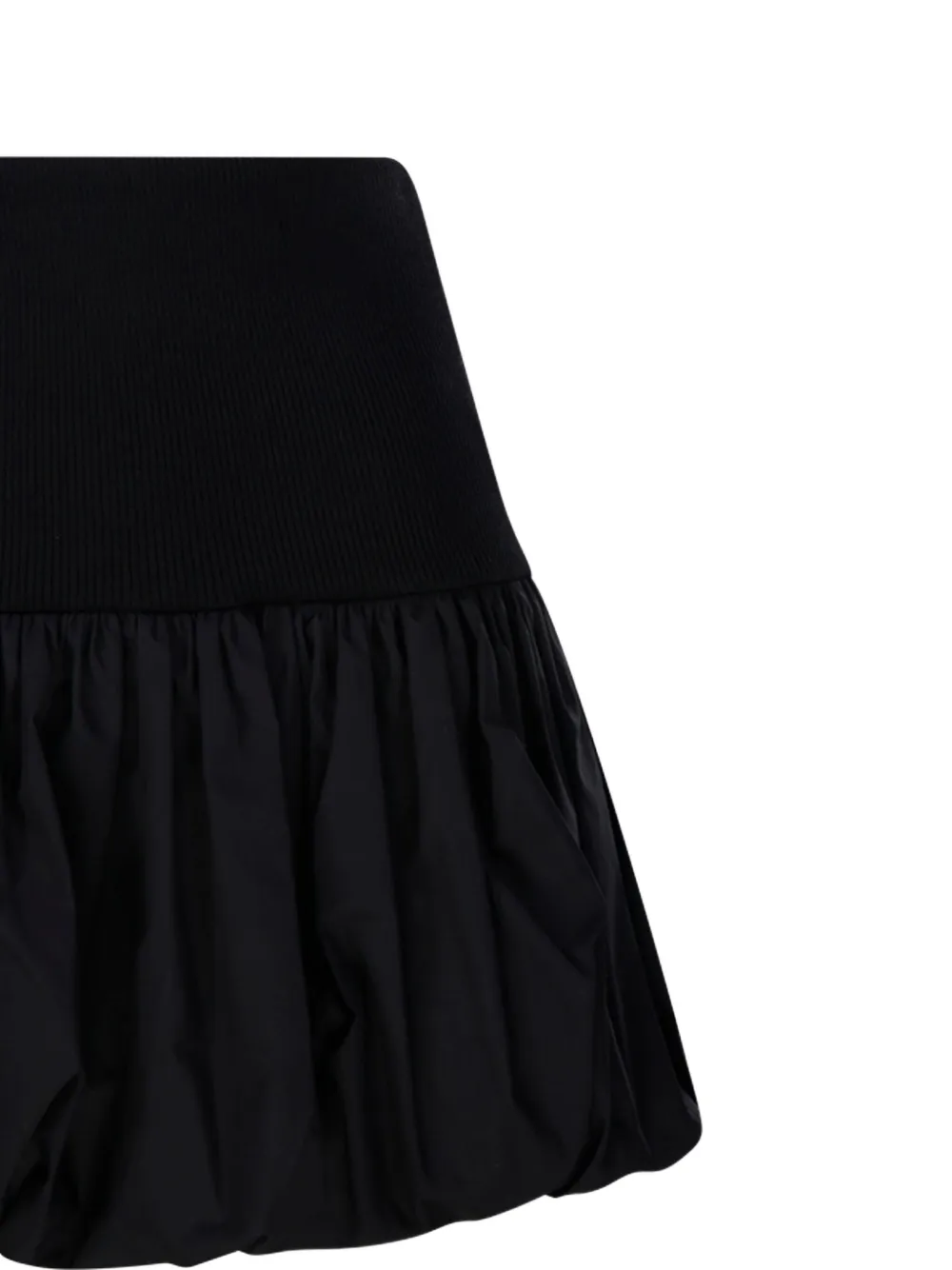 ANDREĀDAMO Mini-rok met afwerking Zwart