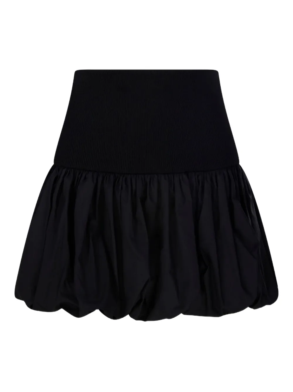 ANDREĀDAMO Mini-rok met afwerking Zwart