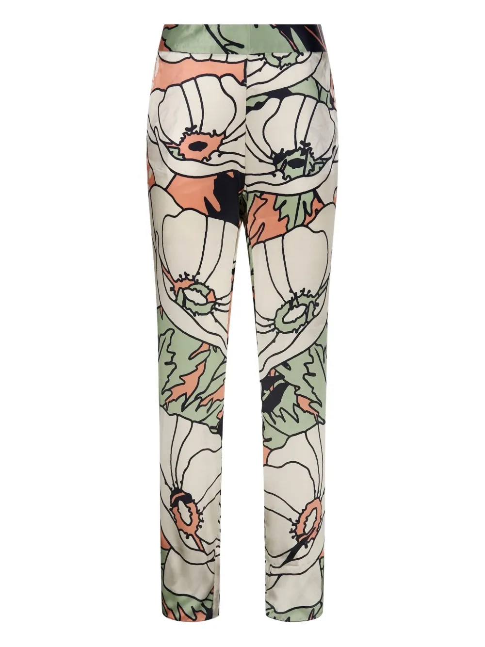 Juan De Dios Gladiolos Garden-print Trousers In Multi