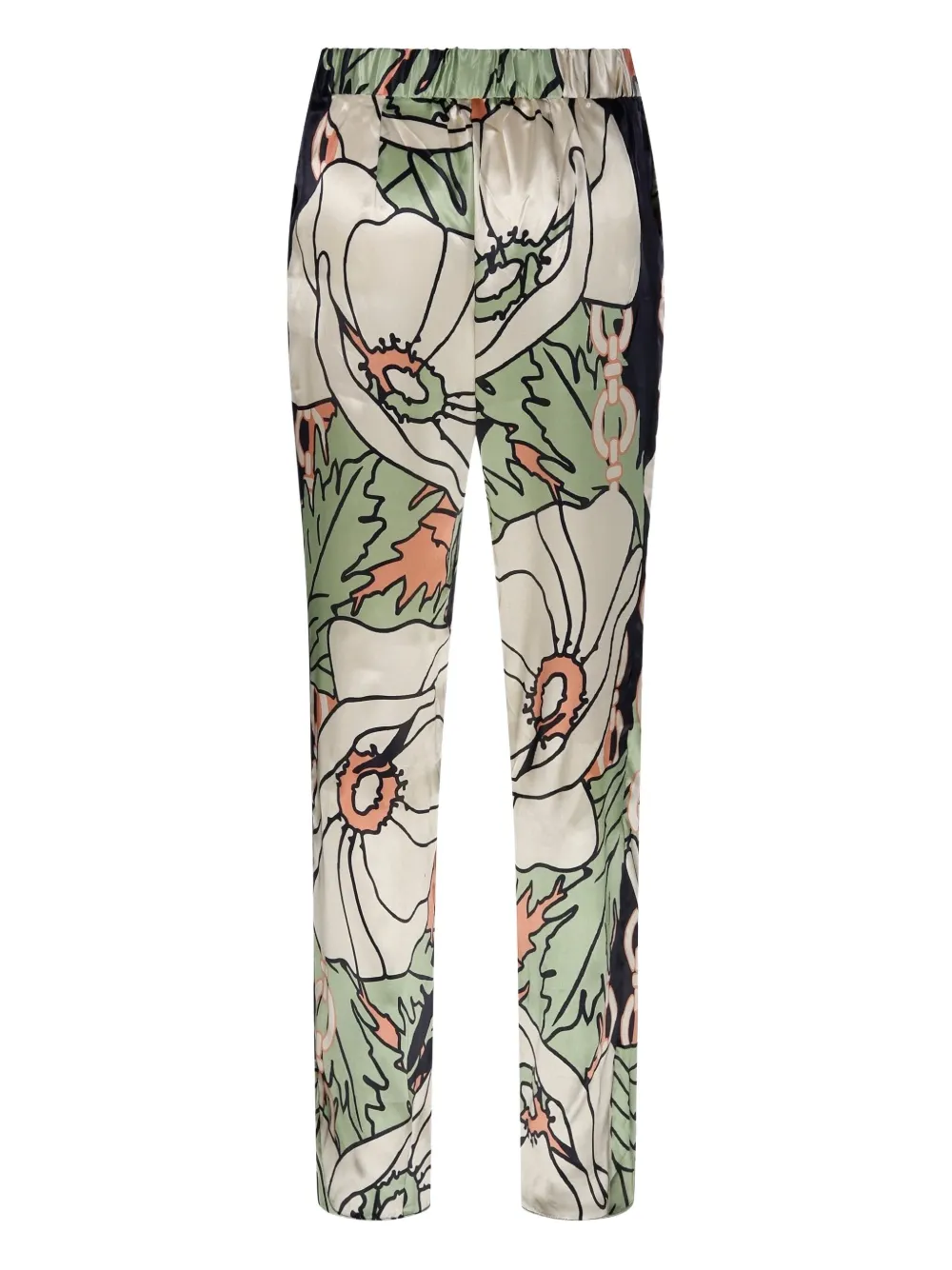 Juan de Dios Gladiolos Garden broek met print - Beige