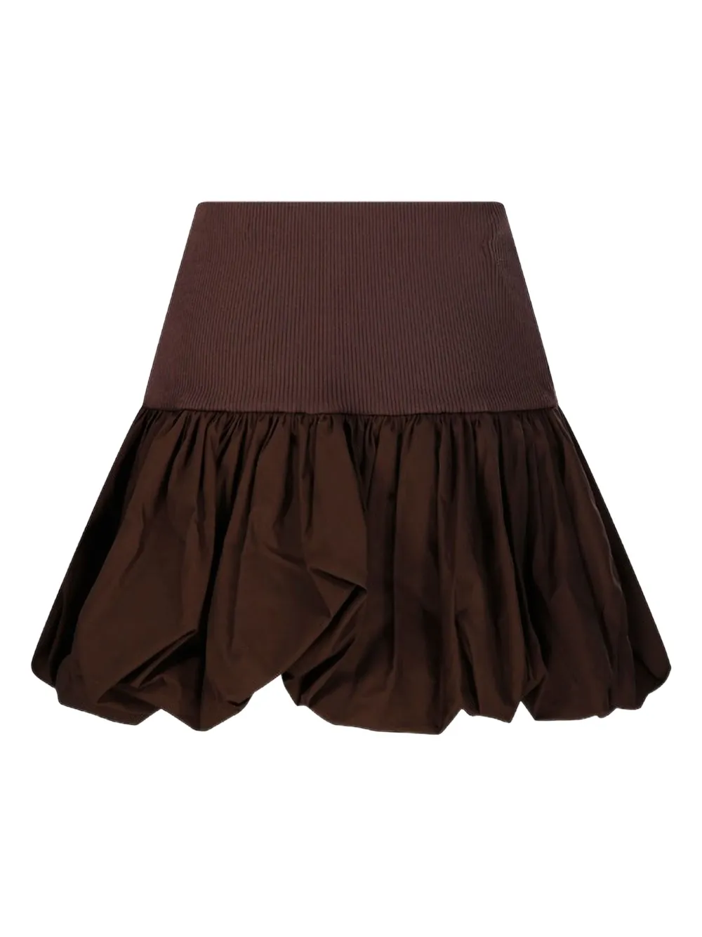 ANDREĀDAMO Mini-rok met afwerking - Bruin