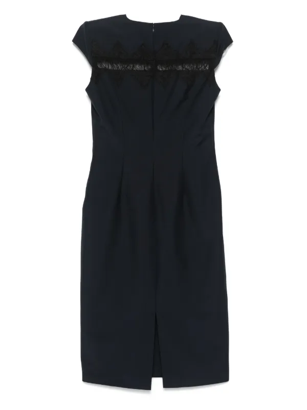【Alexander McQueen】★tailored pencil midi dress Alexander McQueen Tailored Pencil Midi Dress | Blue | FARFETCH
