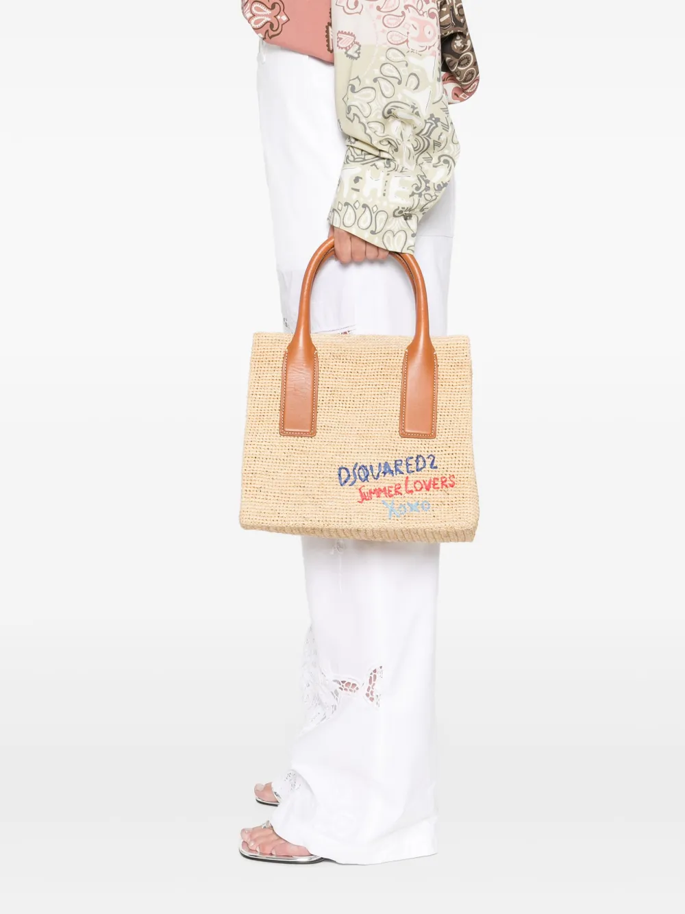 DSQUARED2 Summer Lovers shopper - Beige