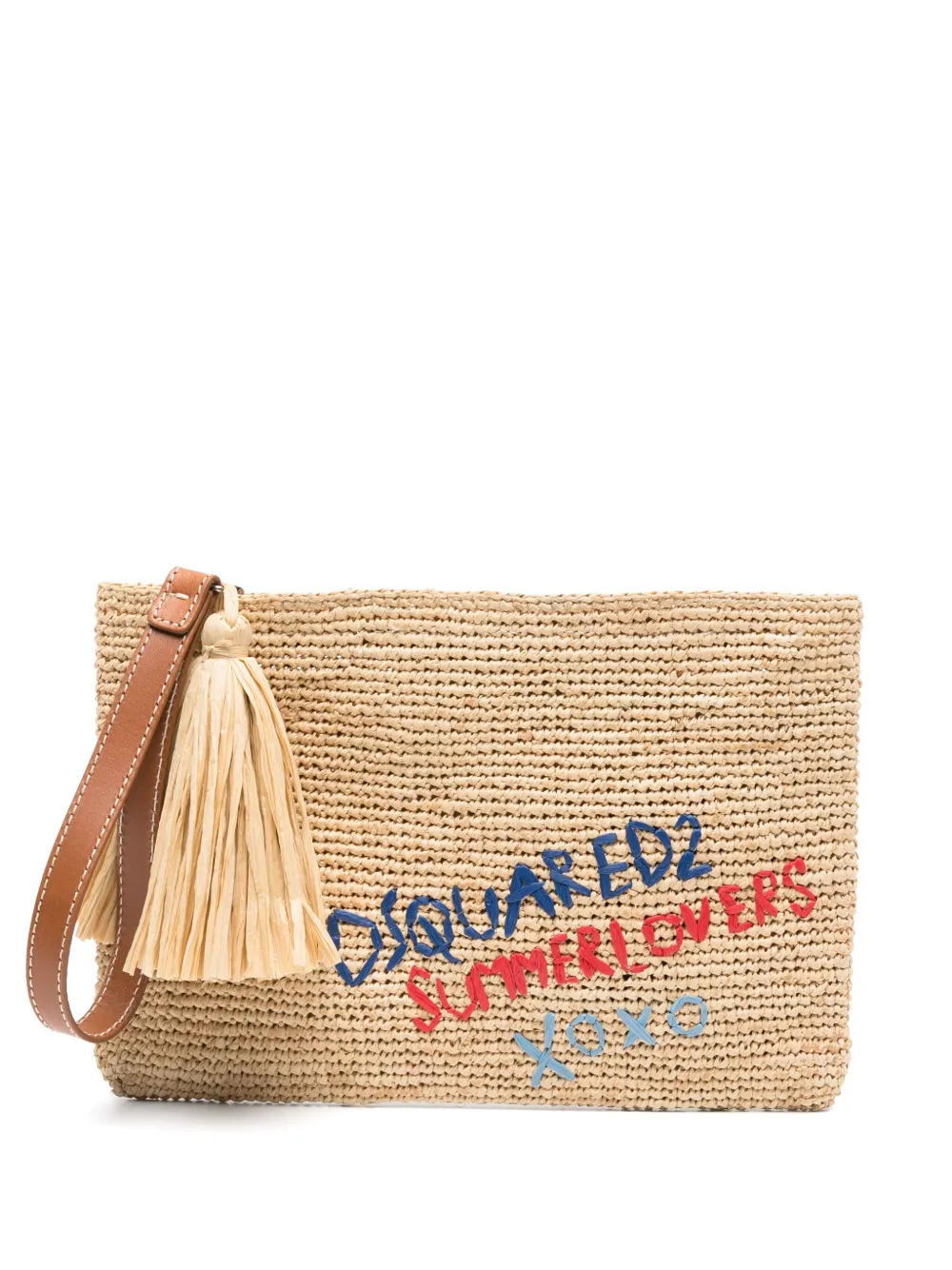 DSQUARED2 Summer Lovers clutch bag | Neutrals | Image 1
