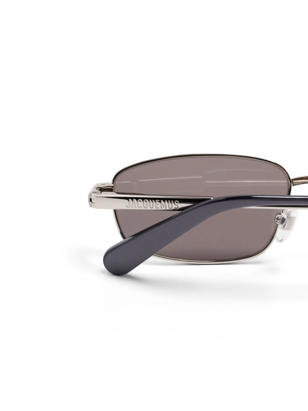 Jacquemus Zonnebril met vierkant montuur Zilver
